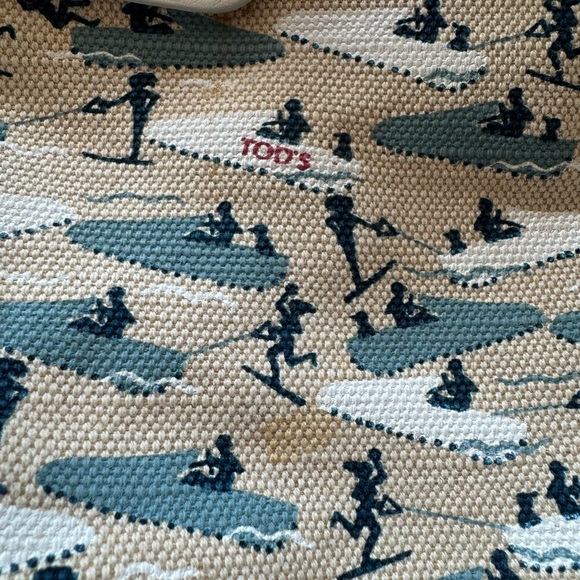 Tod's Michael Roberts Canvas and leather tote w/dustbag - Picture 2 of 9